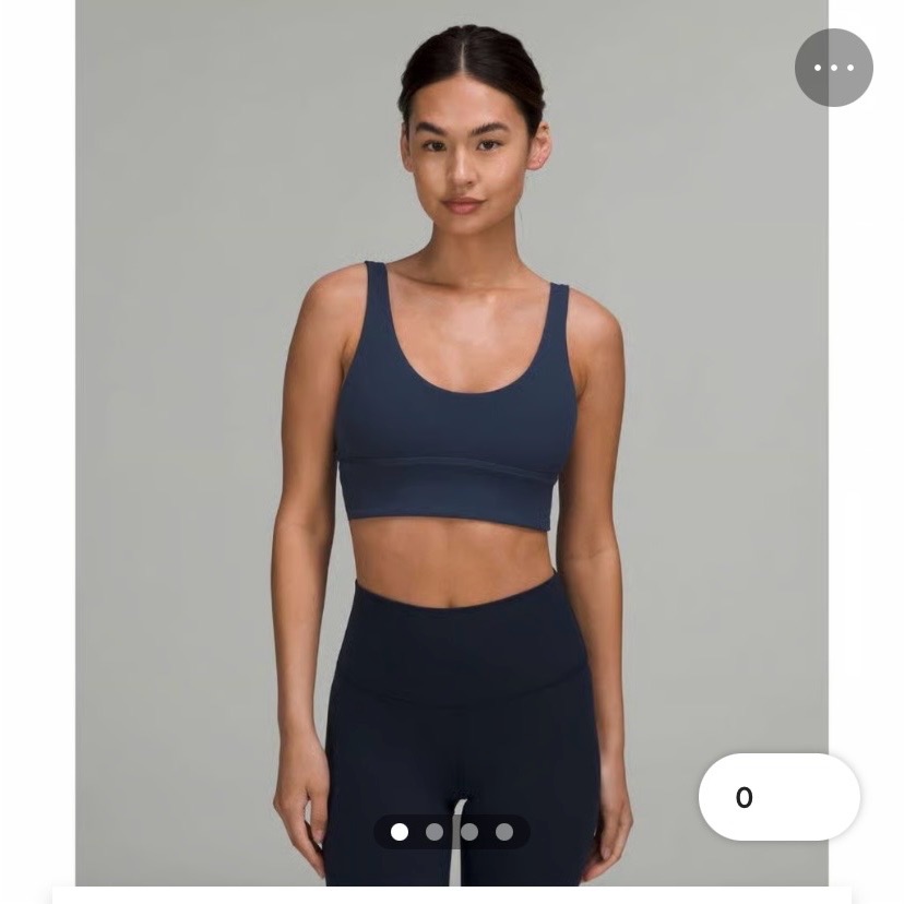 Lulu Reversible Align Bra In Navy/Blue
